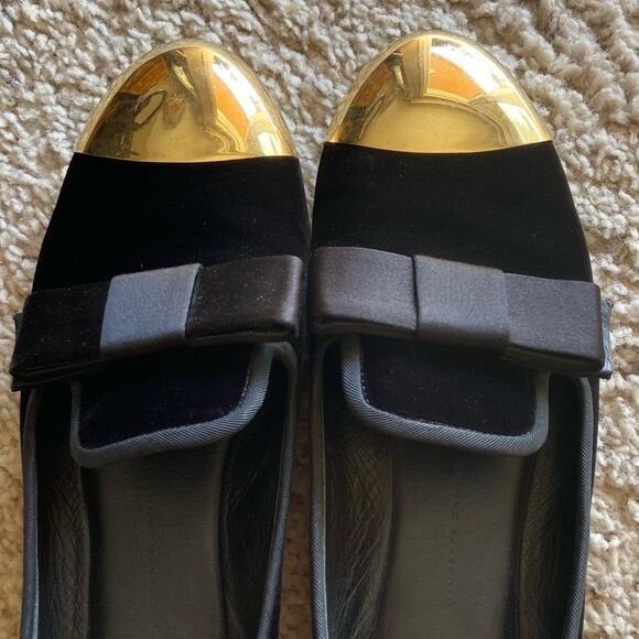 Giuseppe Zanotti Black Velvet Loafters Size 7,5 - Picture 7 of 10